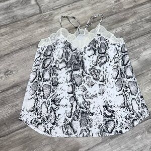 Snake print tank